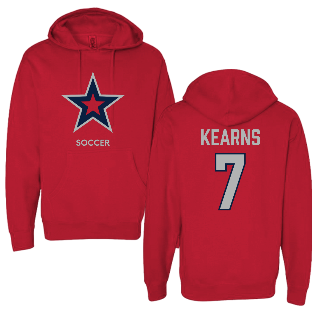 Robert Morris University Soccer (W) Red Mascot Hoodie - #7 Malia Kearns