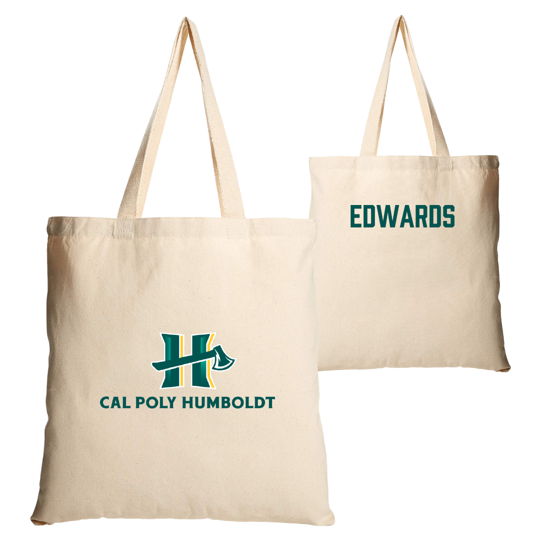 Cal Poly Humboldt Wrestling Tan Canvas Tote Bag - Andrew Edwards