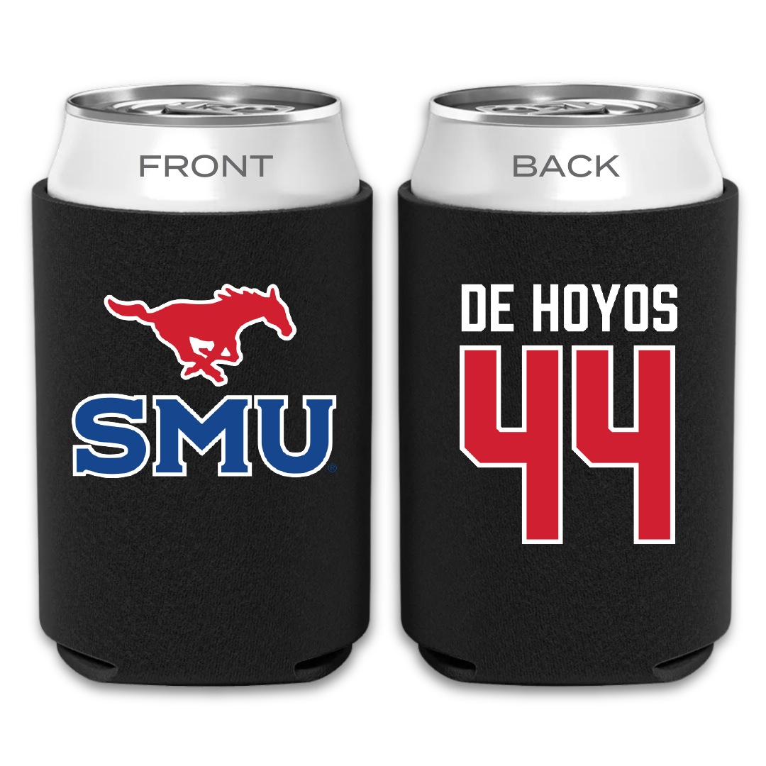 Southern Methodist University Football Black Can Cooler - #44 Michael De Hoyos