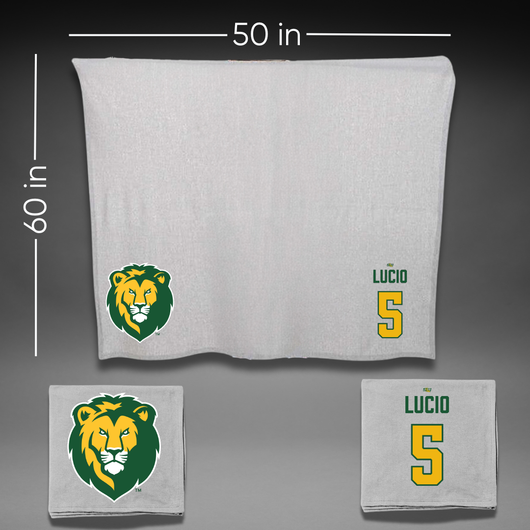 Southeastern Louisiana University Basketball (W) Gray Blanket - #5 Emma Lucio