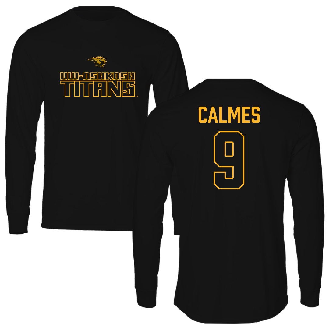 University of Wisconsin-Oshkosh Softball Black Performance Long Sleeve - #9 Skyler Calmes