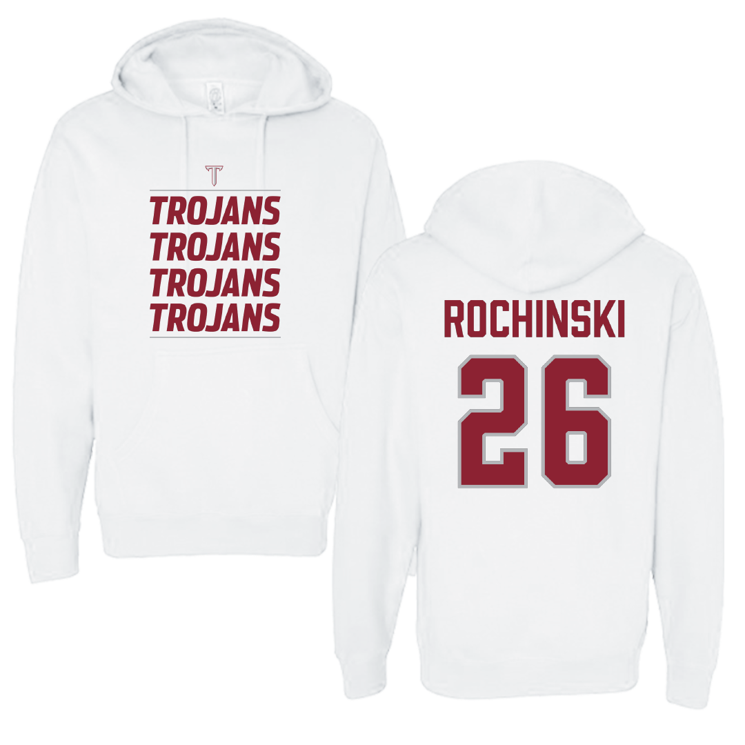 Troy University Softball White General Hoodie - #26 Kalee Rochinski