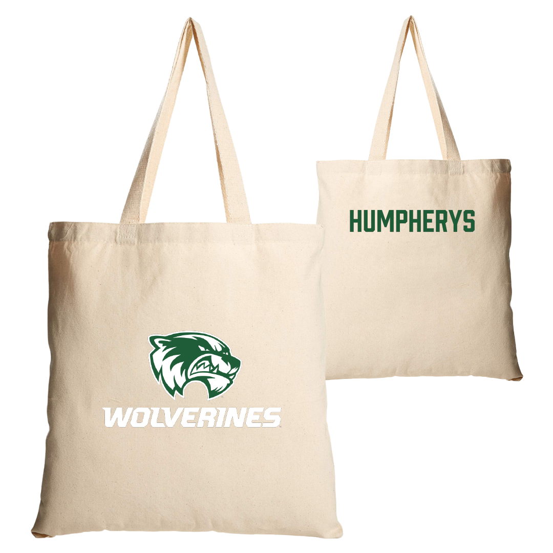 Utah Valley University Wrestling (M) Tan Canvas Tote Bag - Tyson Humpherys