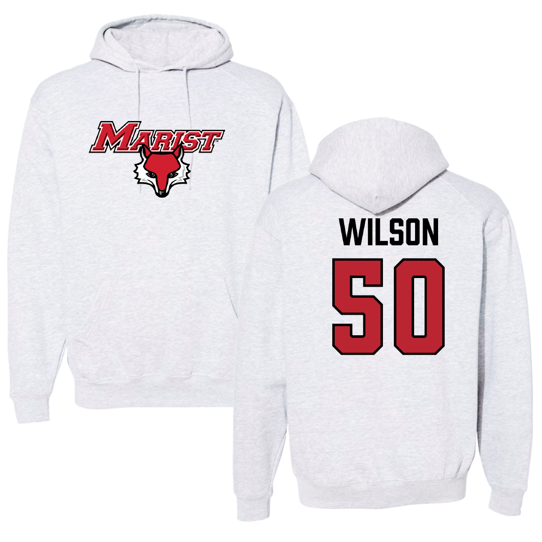 Marist University Football Gray Hoodie - #50 Trevor Wilson