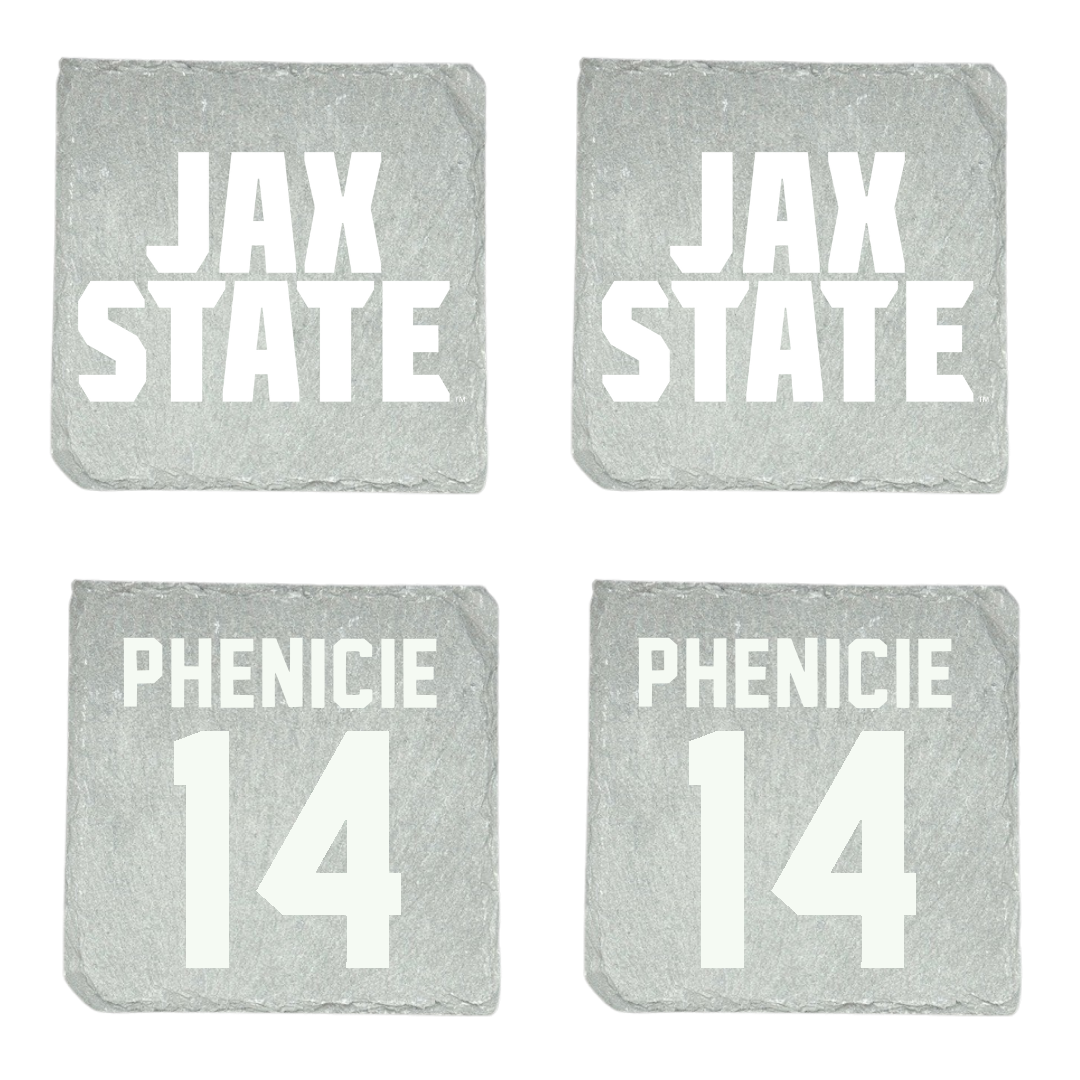 Jacksonville State University Volleyball Stone Coaster (4 Pack)  - #14 Parker Phenicie