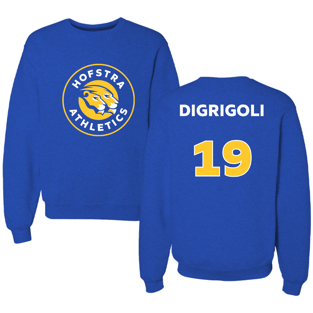 Hofstra University Baseball Blue Crewneck - #19 Antonio DiGrigoli