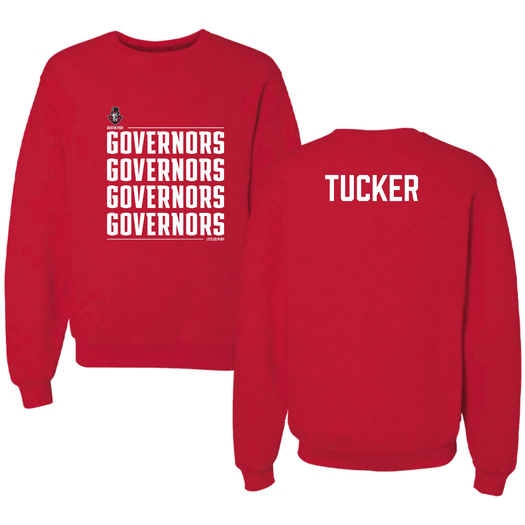 Austin Peay State University TF and XC Red General Crewneck - Emma Tucker