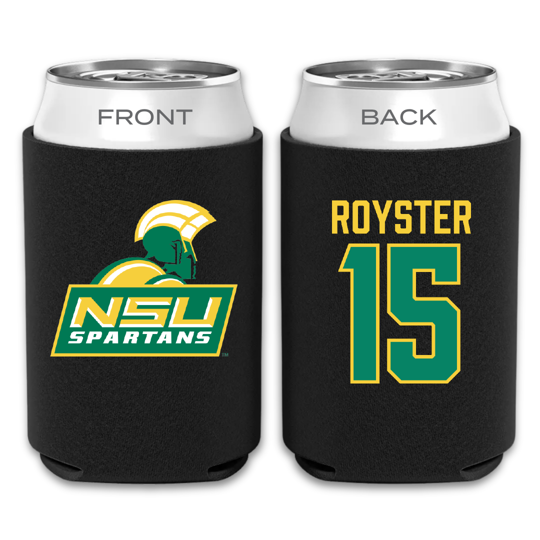 Norfolk State University Baseball Black Can Cooler - #15 Liam Royster