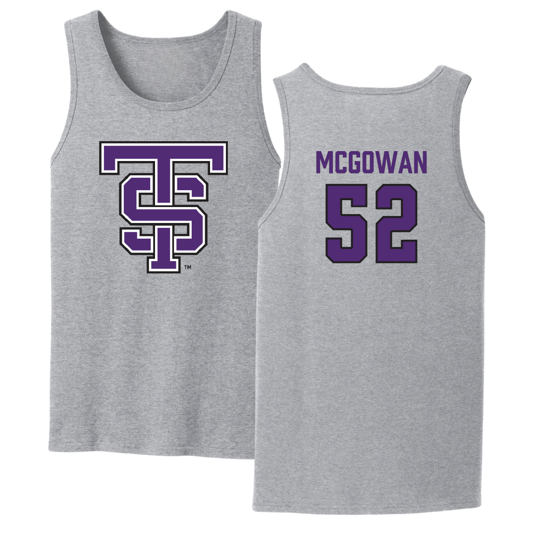 University of St. Thomas (Minnesota) Basketball Sport Gray Tank Top - #52 Savannah McGowan