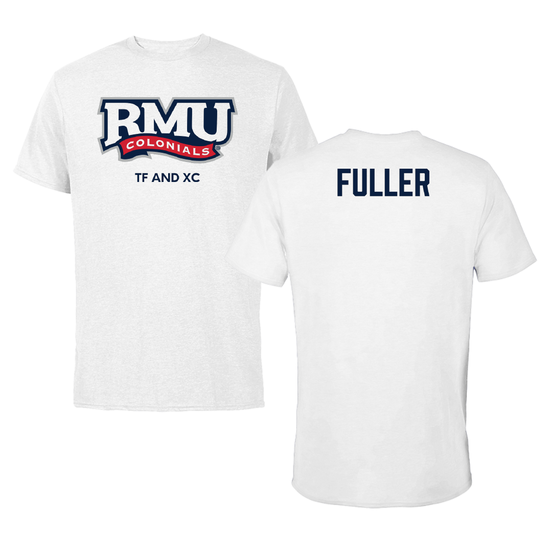 Robert Morris University TF and XC White Tee - Morgan Fuller