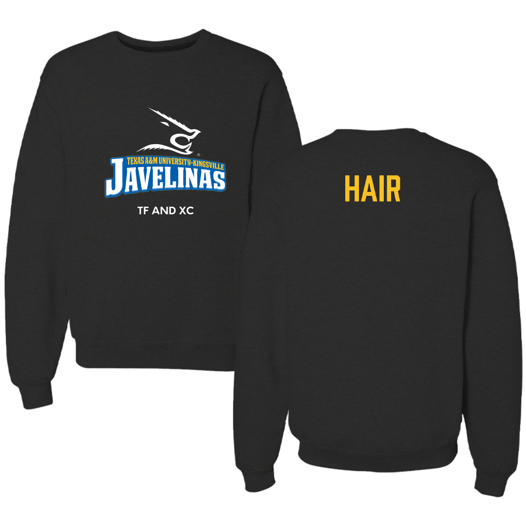 Texas A&M University-Kingsville TF and XC Black Crewneck - Paxton Hair