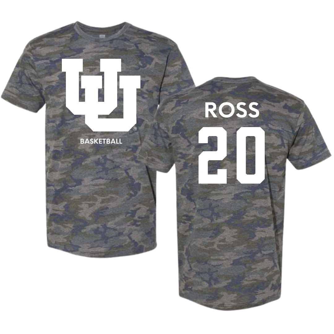 University of Utah Basketball (W) Vintage Camo Tee - #20 Reese Ross