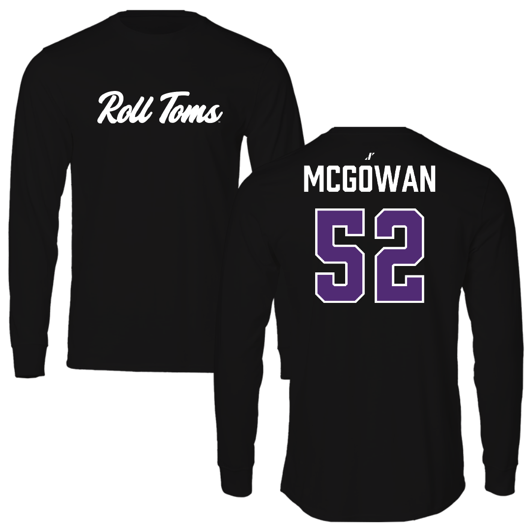 University of St. Thomas (Minnesota) Basketball Black Performance Long Sleeve - #52 Savannah McGowan