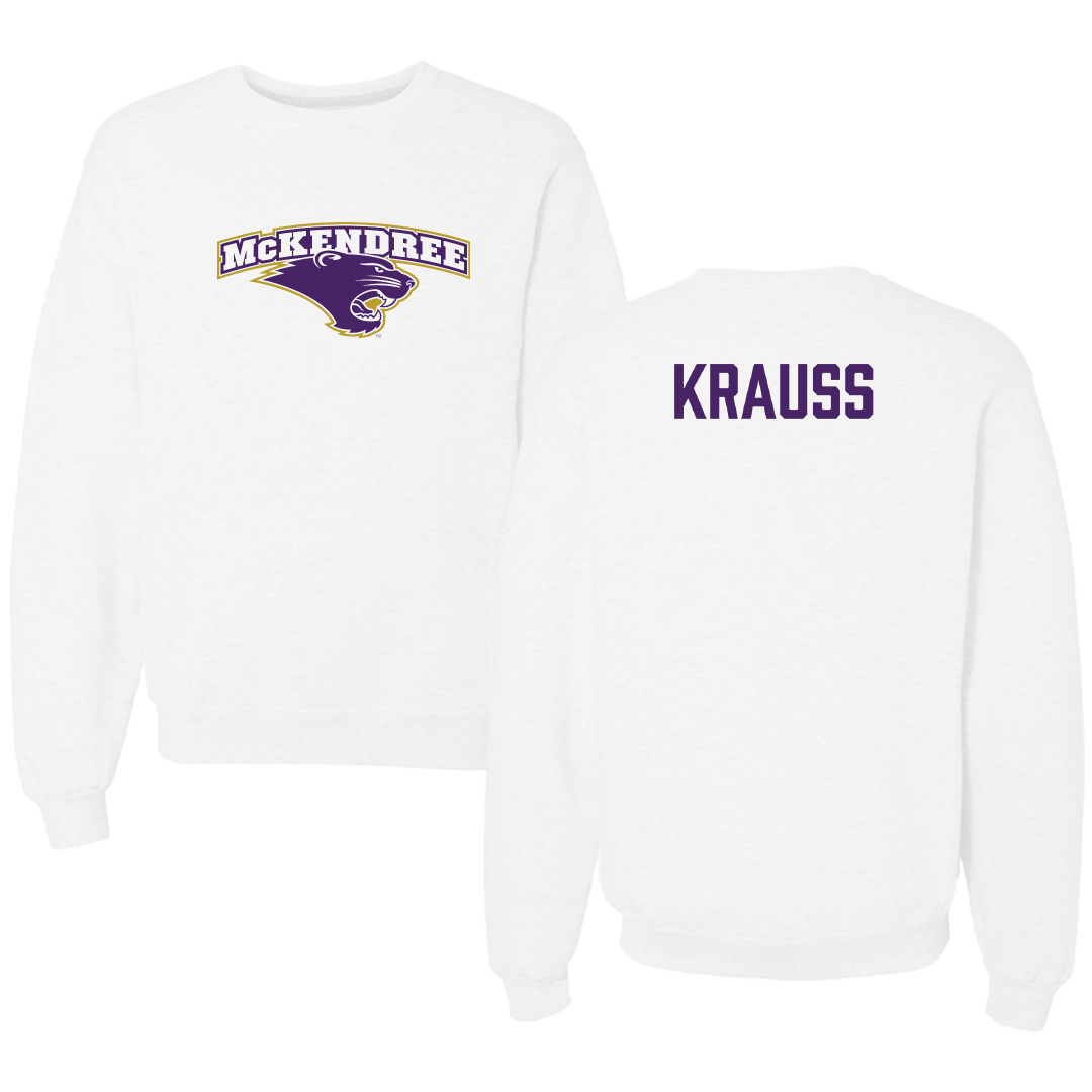 McKendree University Wrestling White Crewneck - Lydia Krauss