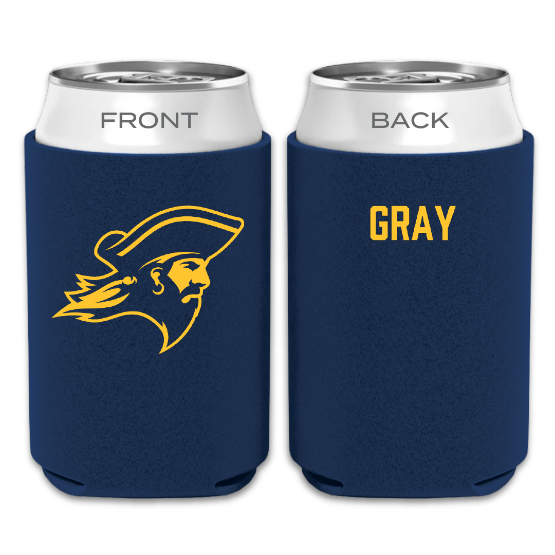 East Tennessee State University TF and XC Navy Can Cooler - Bonita Gray