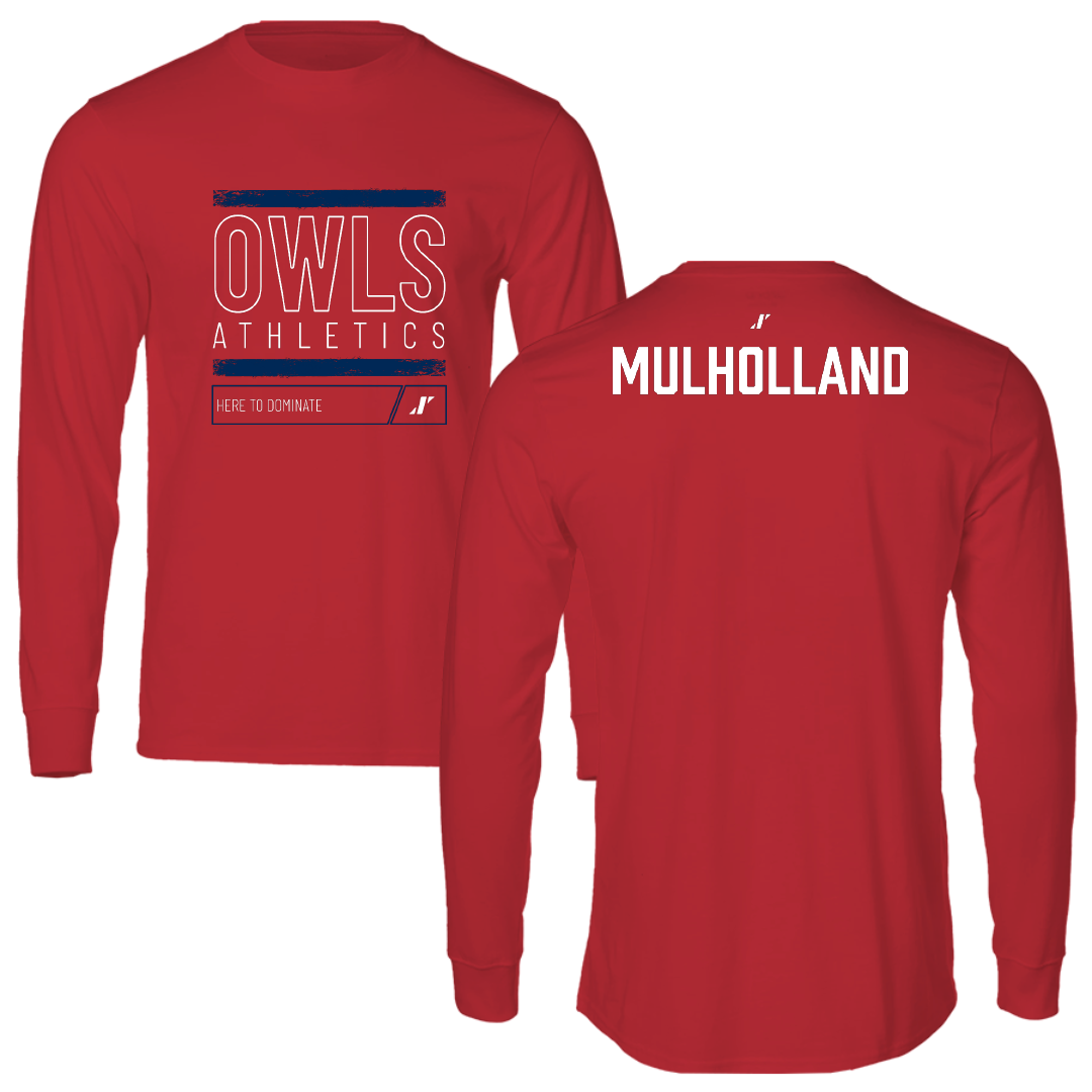 Florida Atlantic University Softball Red Dominate Long Sleeve - McKenna Mulholland