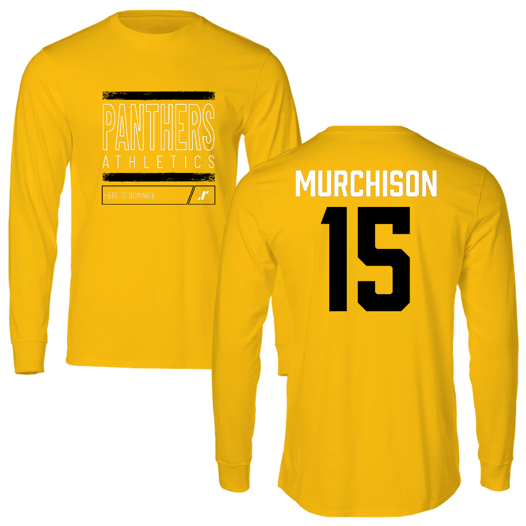 University of Wisconsin-Milwaukee Basketball Gold Dominate Long Sleeve - #15 Simeon Murchison
