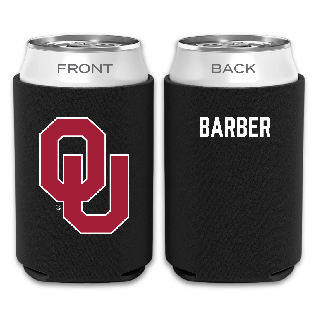 University of Oklahoma Golf Black Can Cooler - Savannah Barber