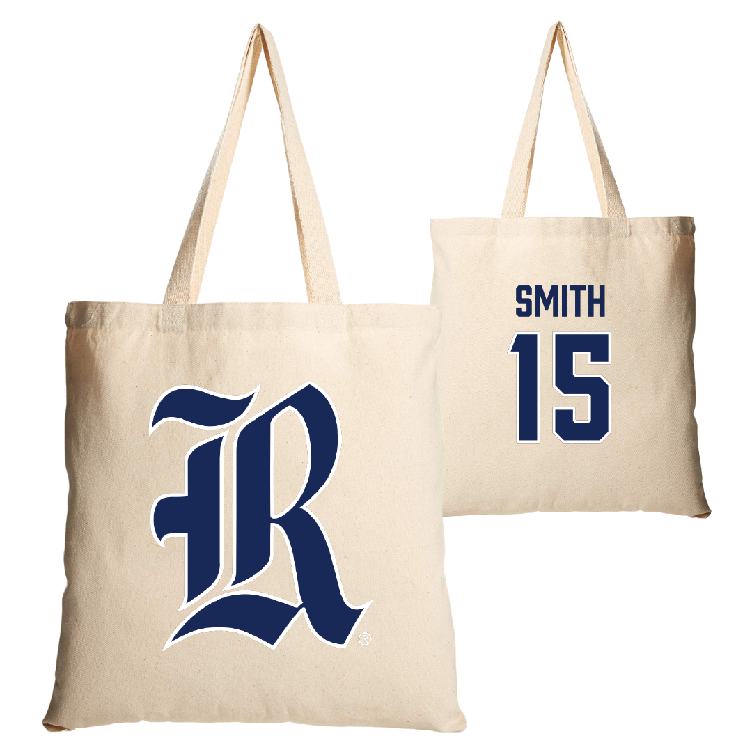 Rice University Baseball Tan Canvas Tote Bag - #15 Luke Smith