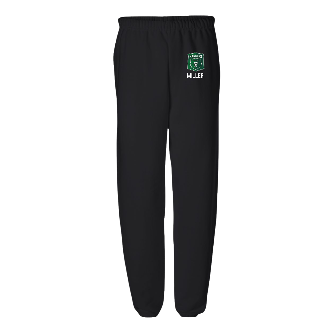 University of Wisconsin-Parkside Baseball Black Sweatpants - #27 Brennen Miller