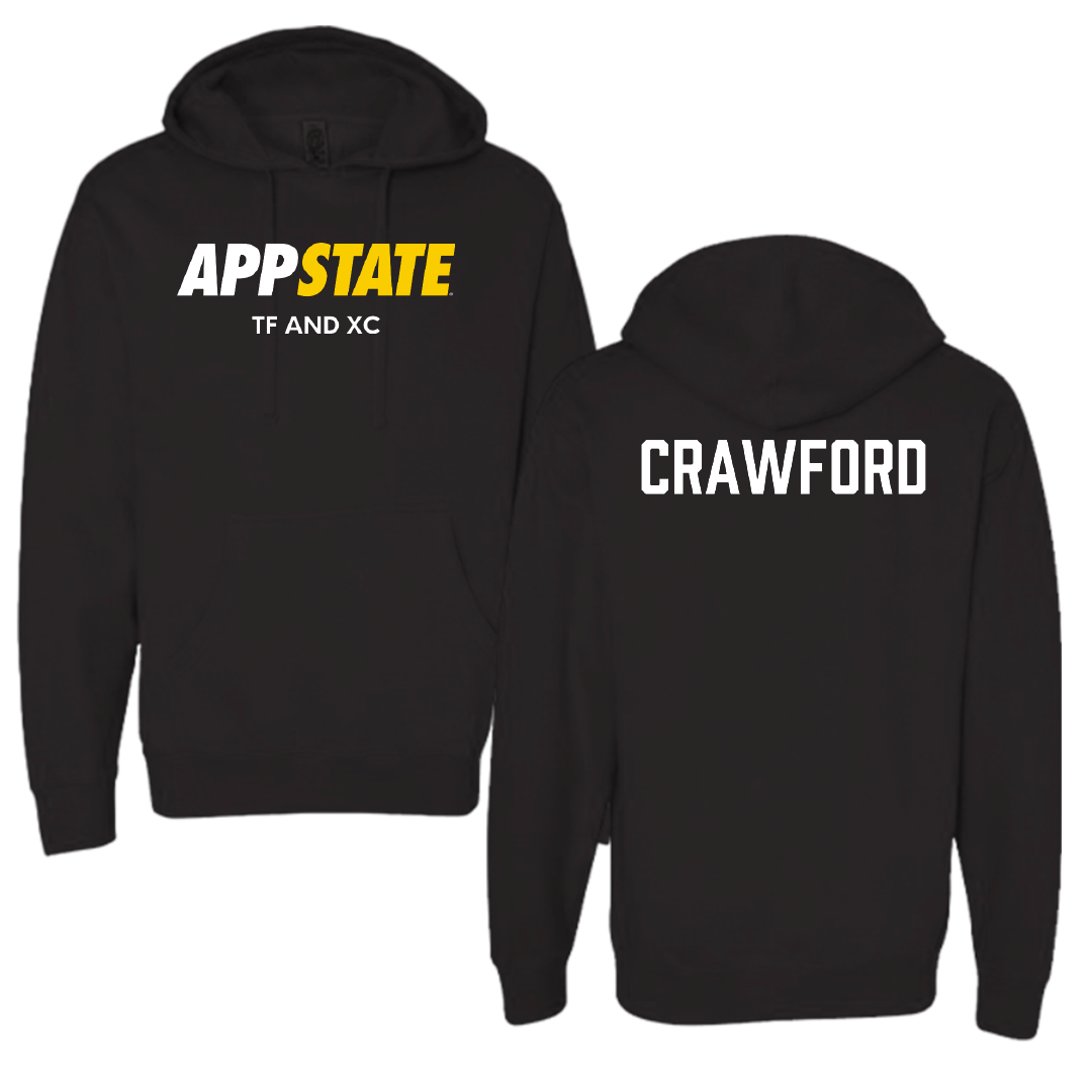 Appalachian State University TF and XC Black Hoodie - Deuce Crawford