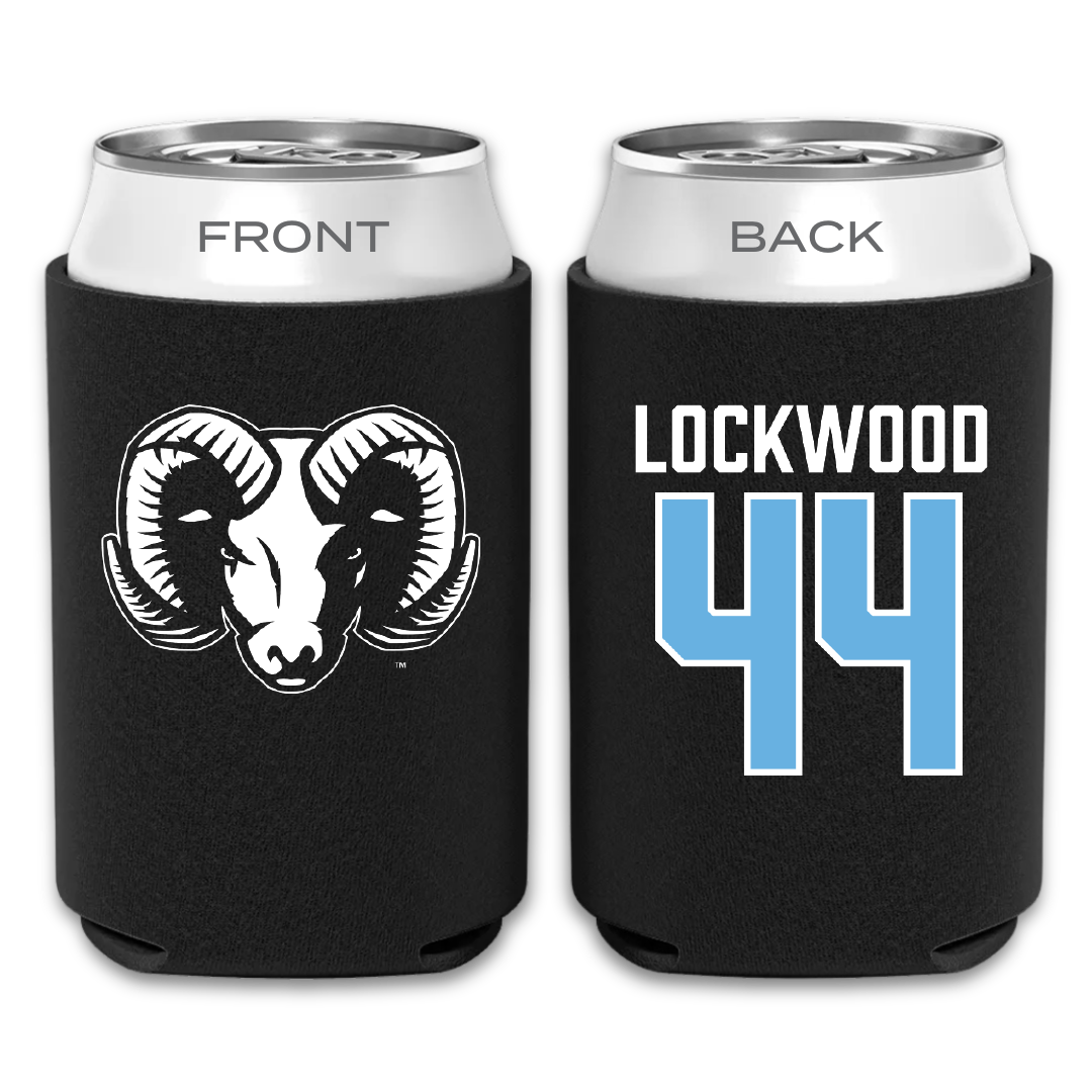 University of Rhode Island Lacrosse Black Can Cooler - #44 Zoe Lockwood