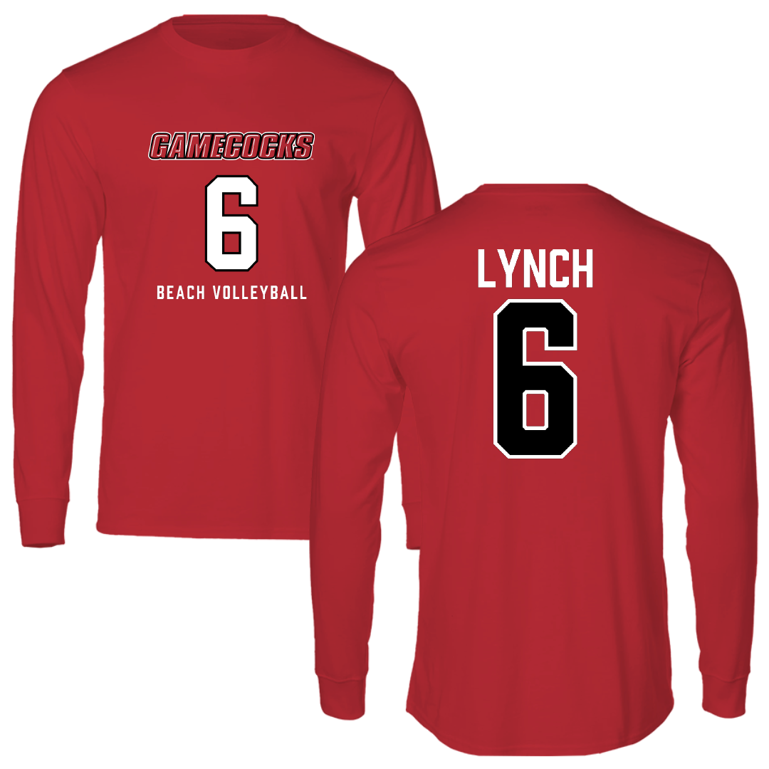 Jacksonville State University Beach Volleyball Red Long Sleeve - #6 Carley Lynch