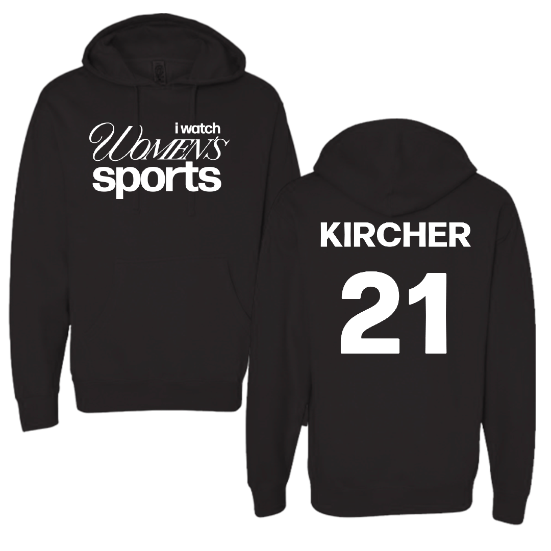 Fairleigh Dickinson University-Metropolitan Campus Volleyball Black WHM Hoodie - #21 Gillian Kircher