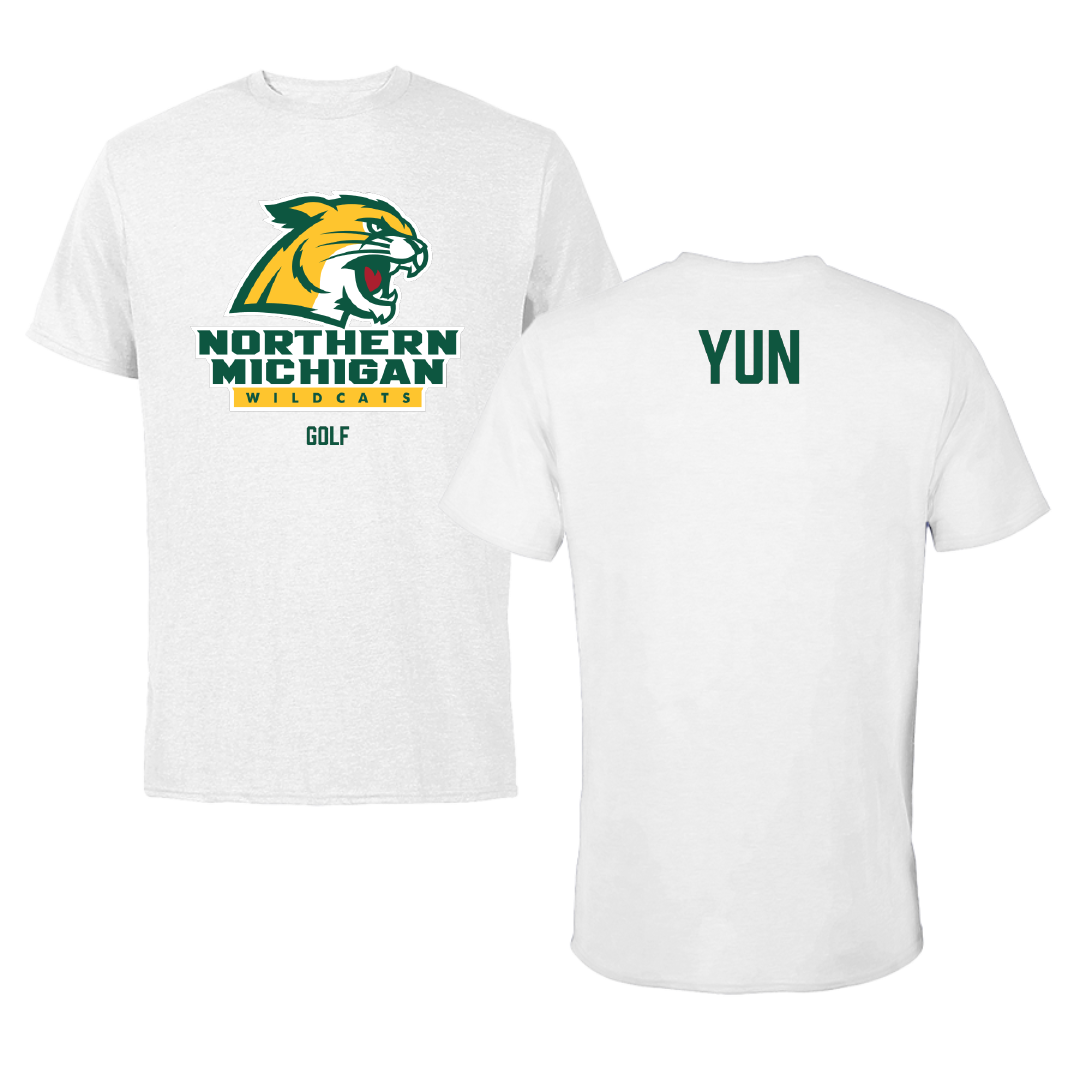 Northern Michigan University Golf (M) White Tee - Eric Yun