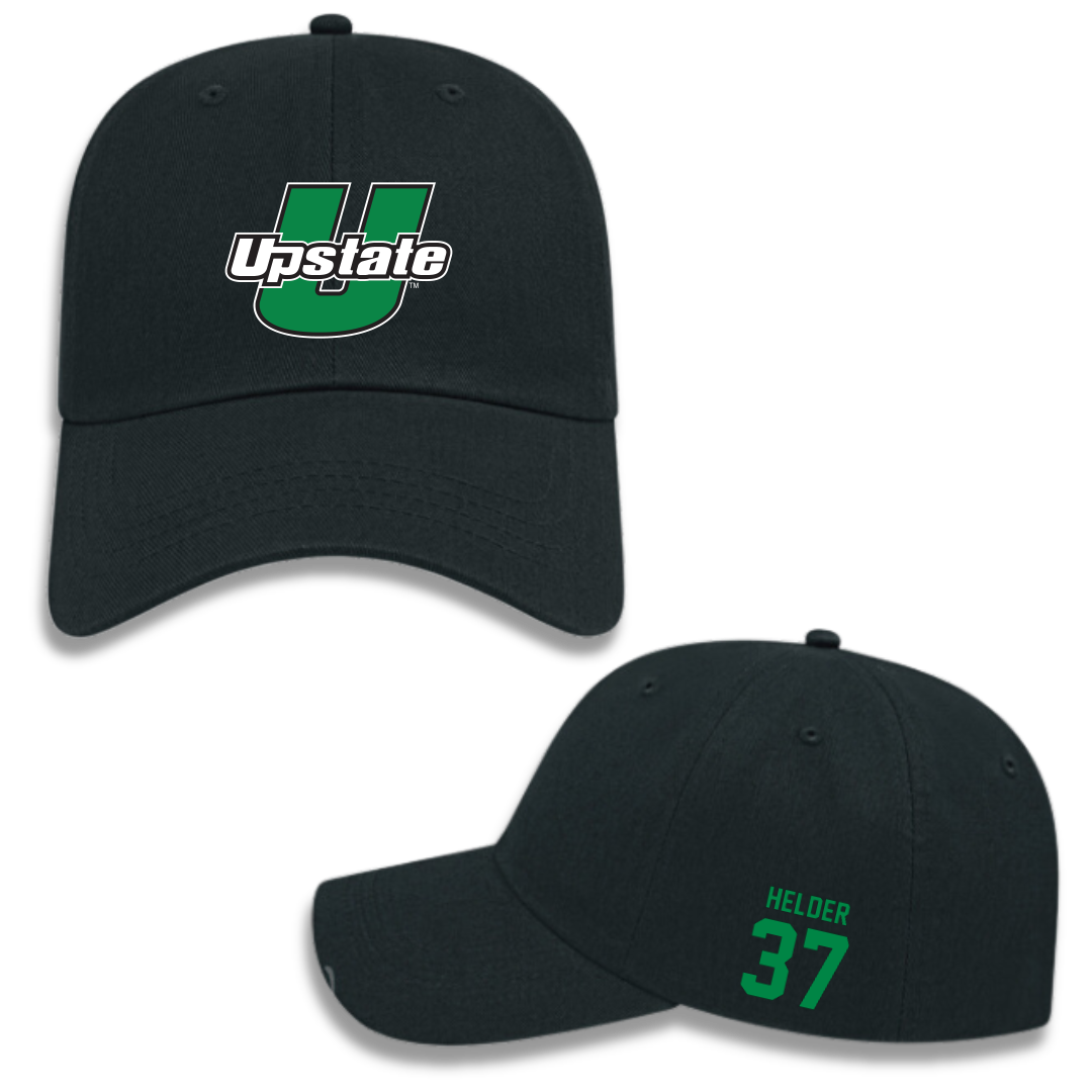 University of South Carolina-Upstate Baseball Black Hat - #37 Gabe Helder