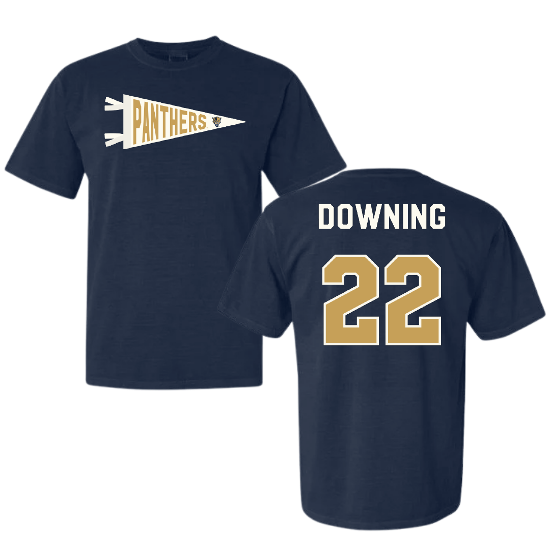 Florida International University Softball Navy Pennant Comfort Colors Tee - #22 Kaleena Downing