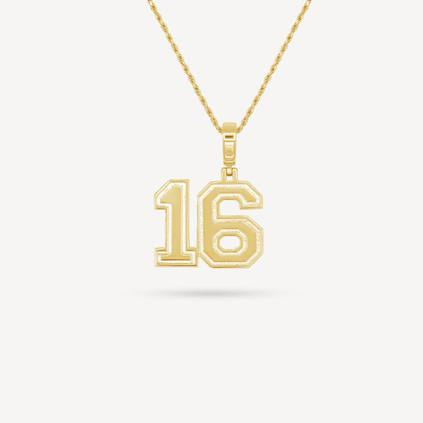 Gold Presidents Pendant and Chain - #16 Trinity Buchanan