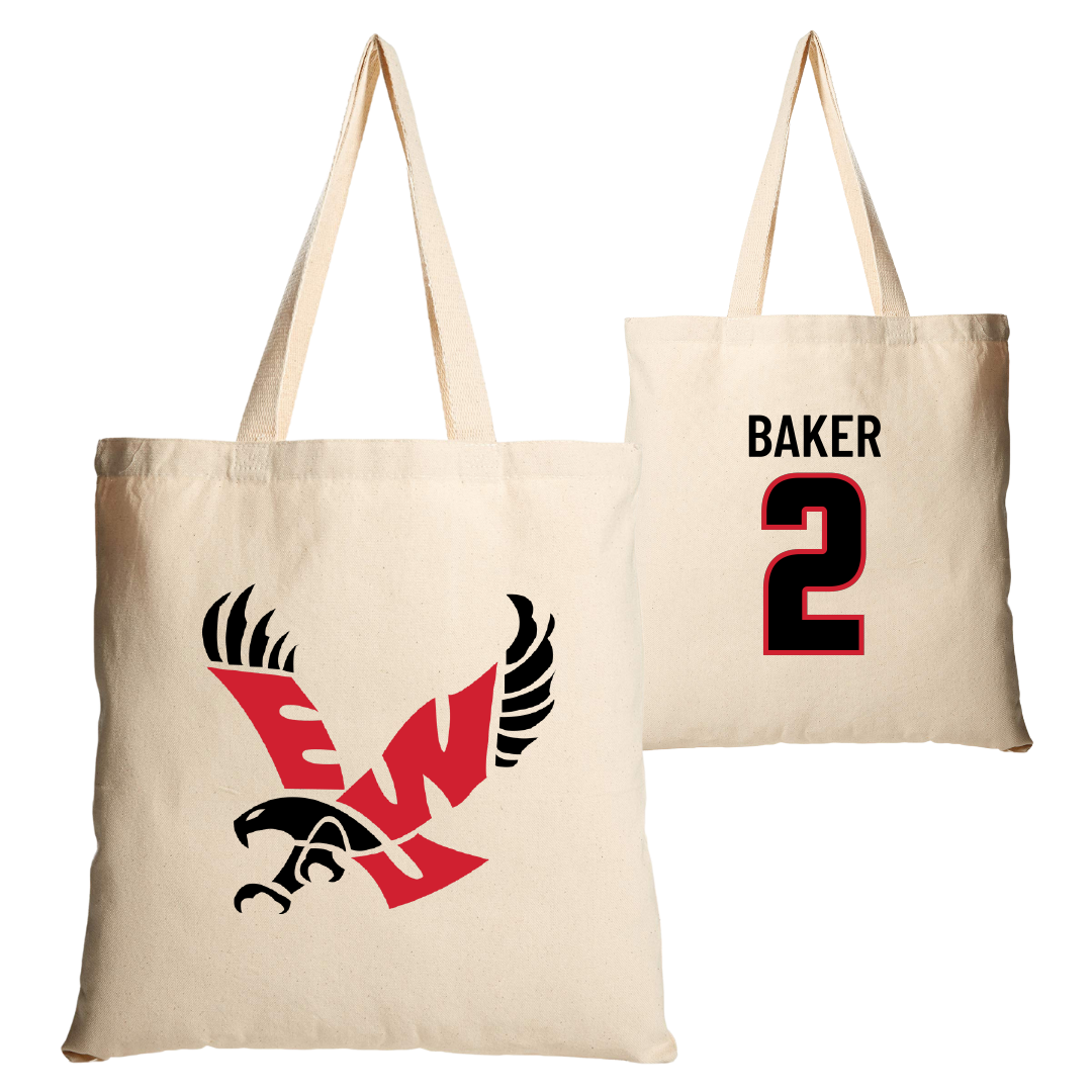 Eastern Washington University Soccer Tan Canvas Tote Bag - #2 Lyric Baker