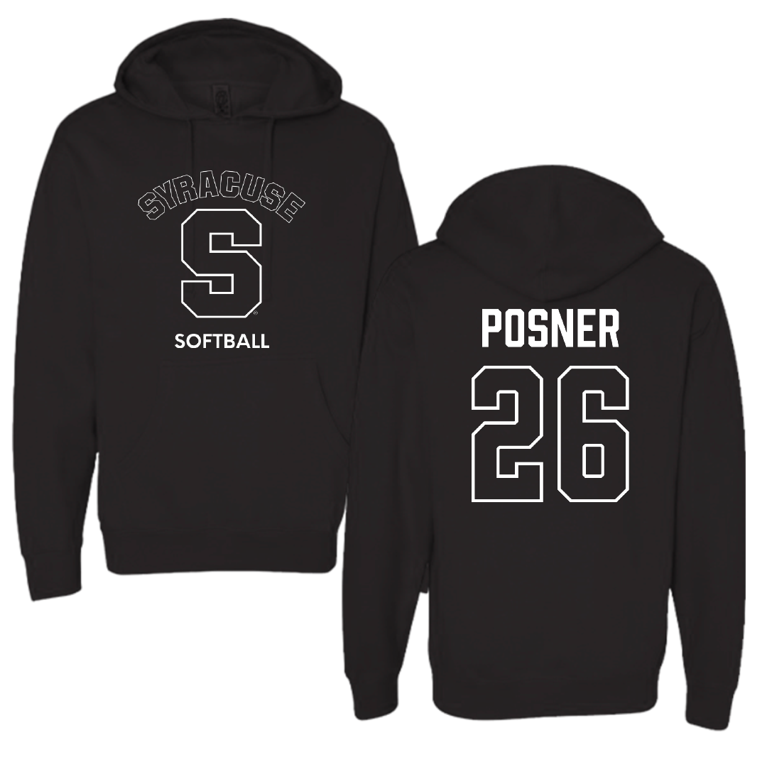 Syracuse University Softball Black Hoodie - #26 Taylor Posner