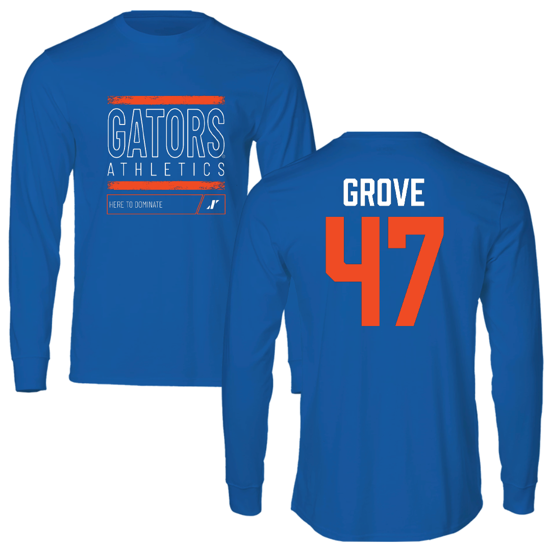 University of Florida Lacrosse Blue Dominate Long Sleeve - #47 Sara Grove