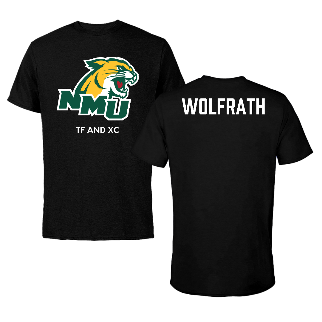Northern Michigan University TF and XC Black Performance Tee - Ellyse Wolfrath