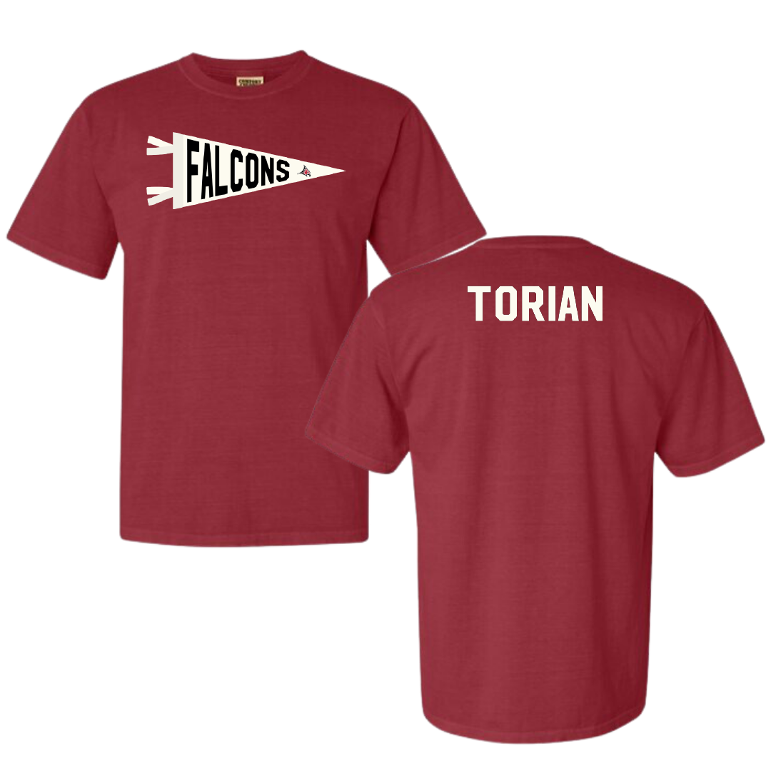 University of Wisconsin-River Falls TF and XC Crimson Pennant Comfort Colors Tee - Allen Torian