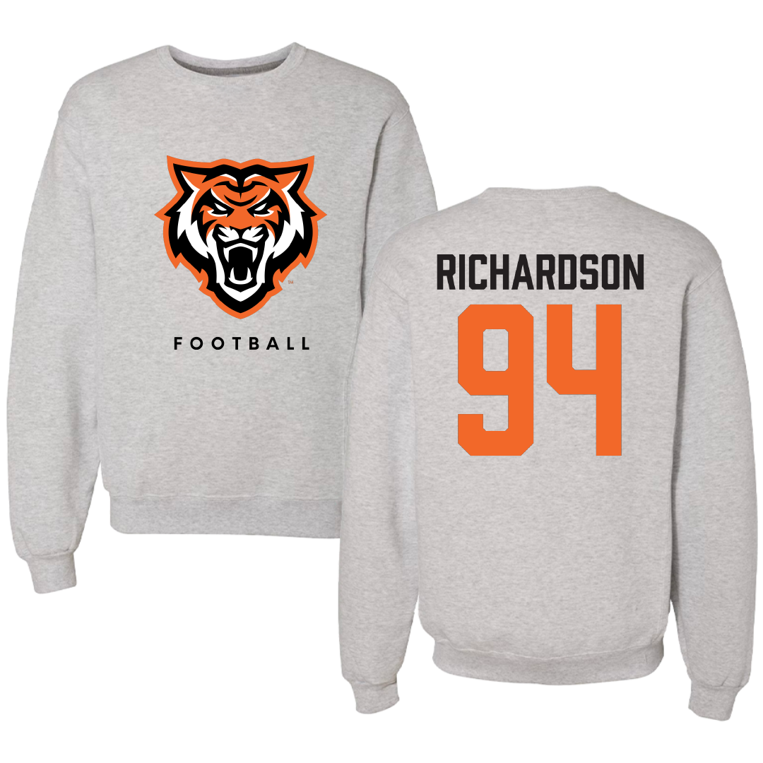 Idaho State University Football Gray Crewneck - #94 Malik Richardson
