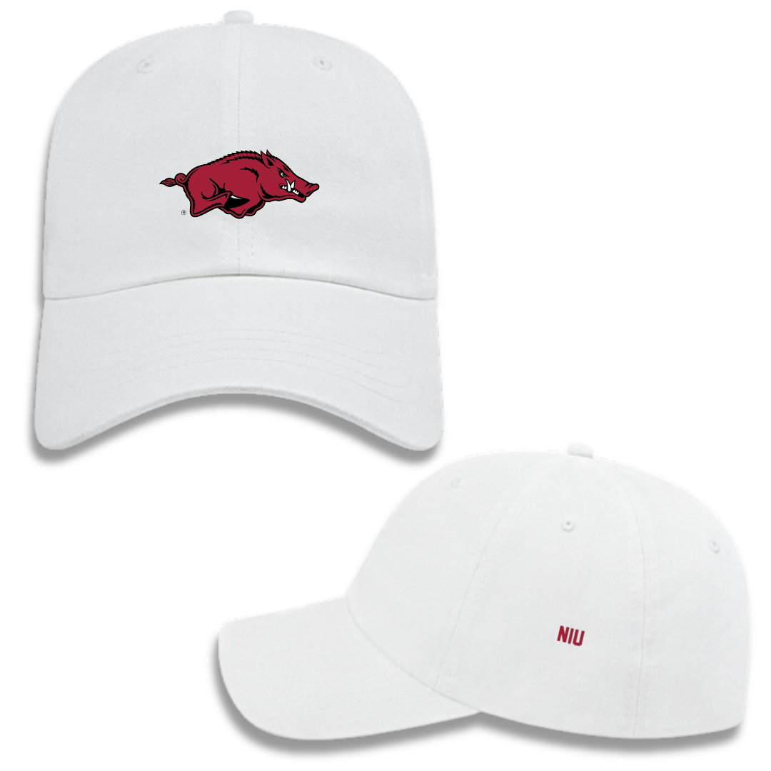 University of Arkansas Baseball White Hat - Maika Niu