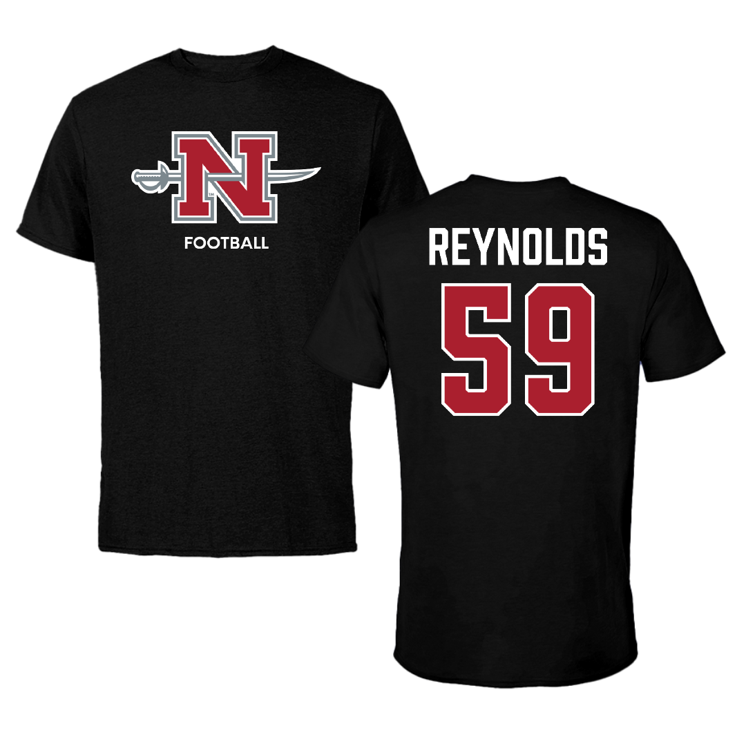 Nicholls State University Football Black Mascot Performance Tee - #59 Ethan Reynolds