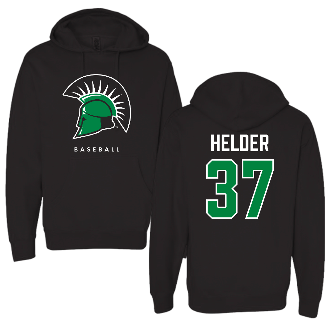 University of South Carolina-Upstate Baseball Black Hoodie - #37 Gabe Helder