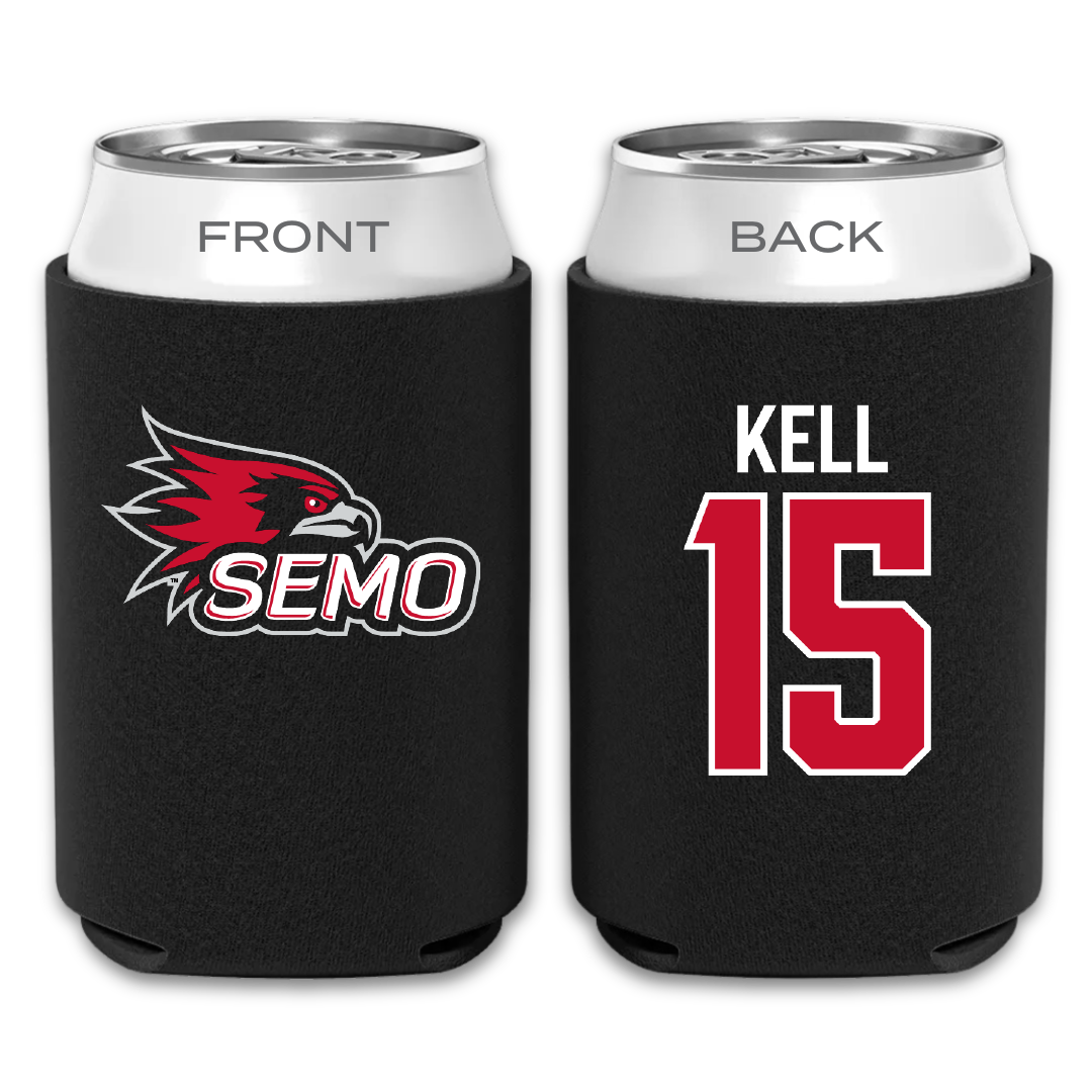 Southeast Missouri State University Softball Black Can Cooler - #15 Delaney Kell
