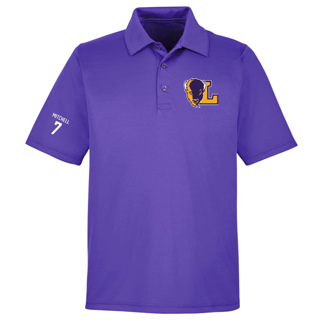 Lipscomb University Baseball Purple Polo - #7 Joey Mitchell