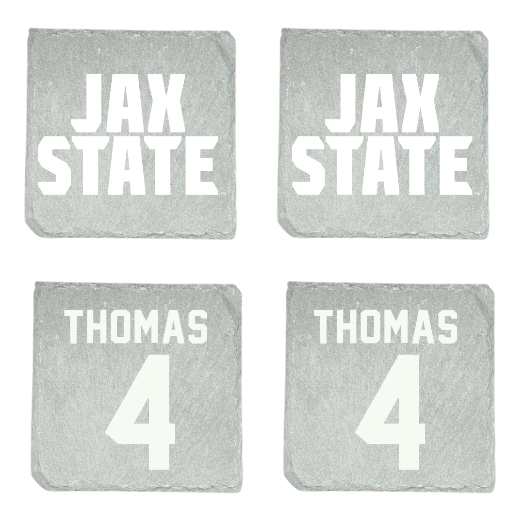Jacksonville State University Baseball Stone Coaster (4 Pack)  - #4 Kenskey Thomas
