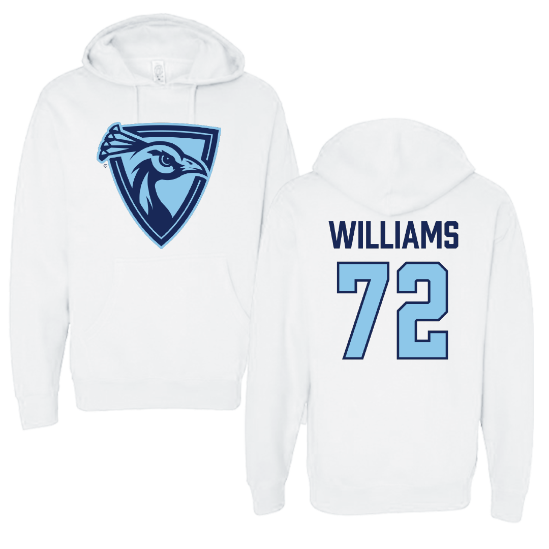 Upper Iowa University Football White Hoodie - #72 Caleb Williams