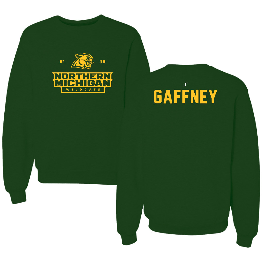 Northern Michigan University Wrestling Forest Green General Crewneck - Noelle Gaffney