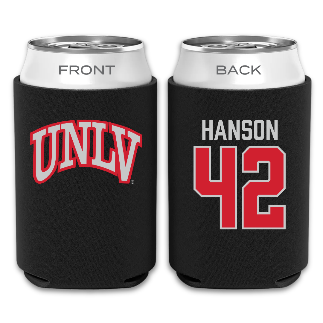 University of Nevada-Las Vegas Baseball Black Can Cooler - #42 Jordan Hanson