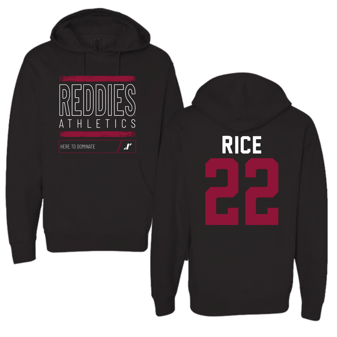 Henderson State University Baseball Black Dominate Hoodie - #22 Luke Rice