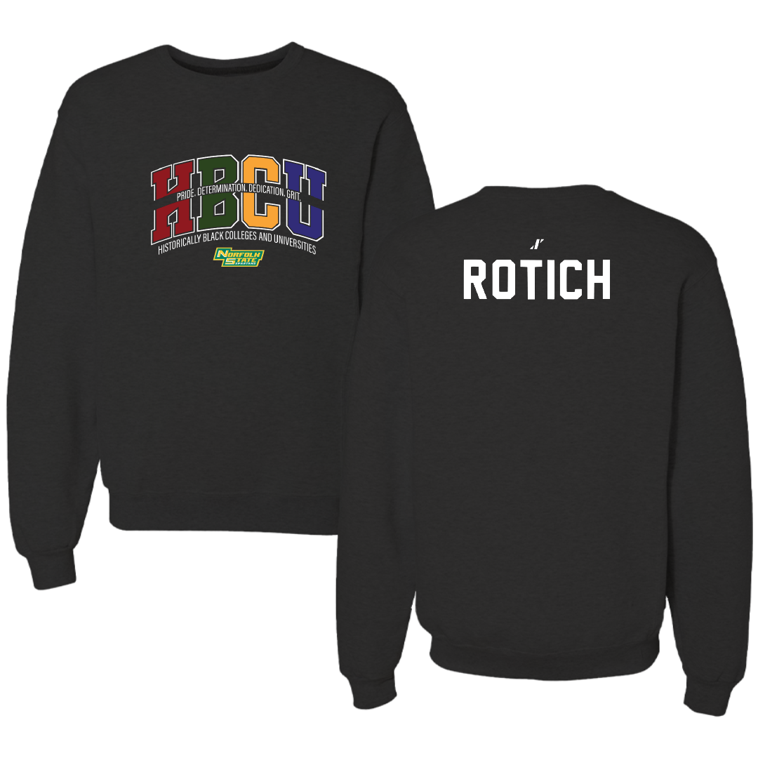 Norfolk State University TF and XC Black HBCU Crewneck - Brian Rotich