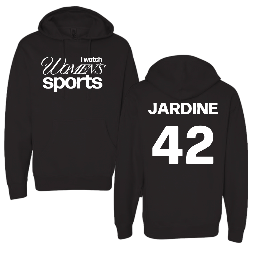 Robert Morris University Softball Black WHM Hoodie - #42 Katlyn Jardine